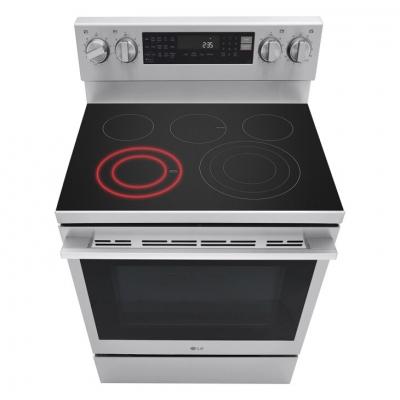 30" LG 6.3 Cu. Ft. Smart Wi-Fi Enabled ProBake Convection Electric Range with Air Fry & EasyClean - LREN6325XE