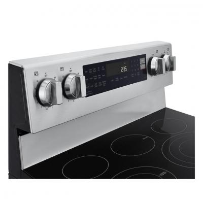 30" LG 6.3 Cu. Ft. Smart Wi-Fi Enabled ProBake Convection Electric Range with Air Fry & EasyClean - LREN6325XE