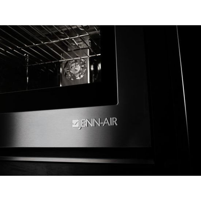 30" Jenn-Air Black Floating Glass Double Wall Oven with Vertical Dual-Fan Convection System - JJW3830DB