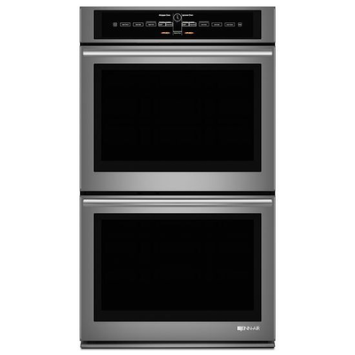 30" Jenn-Air Black Floating Glass Double Wall Oven with Vertical Dual-Fan Convection System - JJW3830DB
