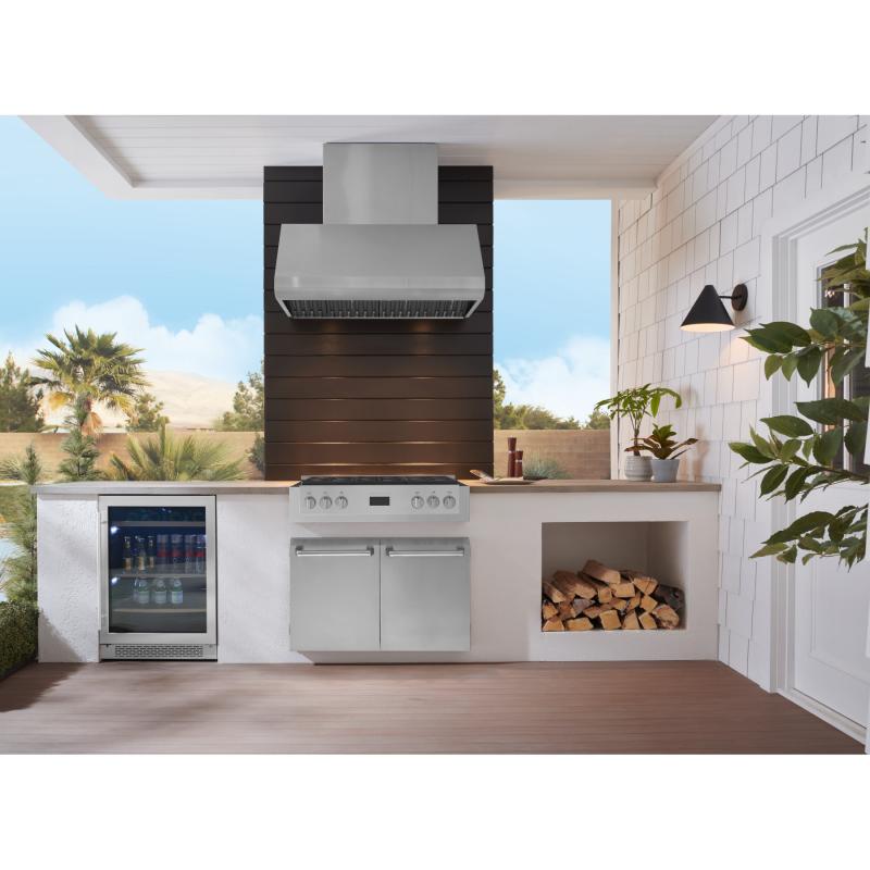 42" Best Pro-Style Outdoor Range Hood in Stainless Steel - WPD38I42SB