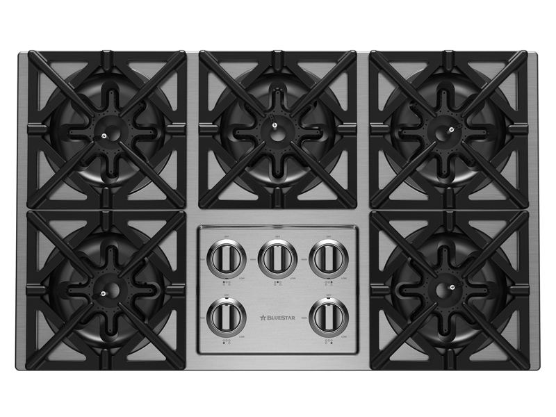 36" Blue Star Drop In Cooktop With 5 Open Burner - RBCT365BSSV2