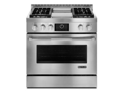 36" Jenn-Air Pro-Style LP Range with Griddle and MultiMode Convection System - JLRP536WP