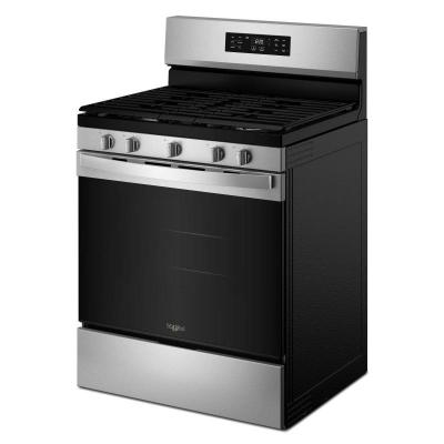 30" Whirlpool Gas Range with Air Cooking Technology and Steam Clean - WFGS4530SZ