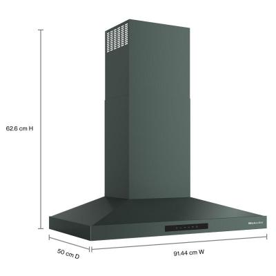 36" KitchenAid Wall-Mount 4-Speed Canopy Hood - KVWC736SJP