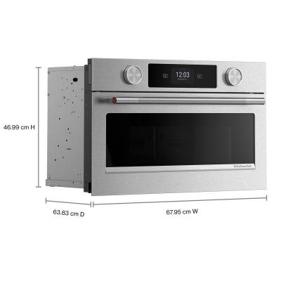 27" Kitchenaid Built In Microwave Oven with Air Fry - KMBS727SPS