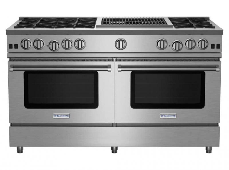 60" BlueStar RNB Series Freestanding Gas Range with 24 Charbroiler - RNB606CBV2