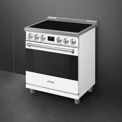 30" SMEG 4.6 Cu. Ft. True Convection Freestanding Induction Range - SPR30UIMMW