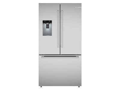 36" Bosch 500 Series French Door Bottom Mount Refrigerator Brushed steel Anti-Fingerprint Total No Frost - B36FD52SNS