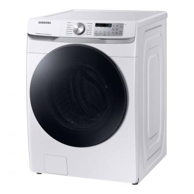 27" Samsung 5.2 Cu. Ft. Washer and 7.5 Cu. Ft. Electric Dryer and Stacking Kit - SKK-8K-WF45B6300AW/US-DVE45B6305W/AC