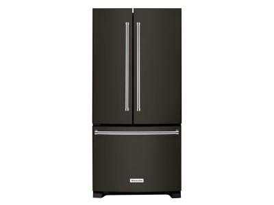 33" KitchenAid 22 cu. Ft. Standard Depth French Door Refrigerator with Interior Dispense - KRFF302EBS