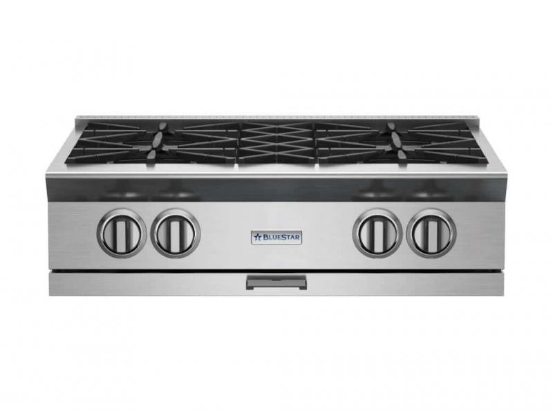 30" Blue Star RGTNB Series Gas Rangetop with 4 Open Burners in Natural Gas - RGTNB304BV2