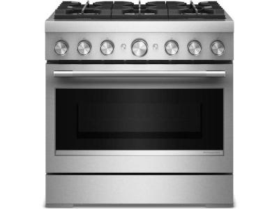 36" KitchenAid 6 Burner Commercial-Style Dual Fuel Range - KFDS936SSS