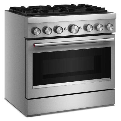 36" KitchenAid 6 Burner Commercial-Style Dual Fuel Range - KFDS936SSS
