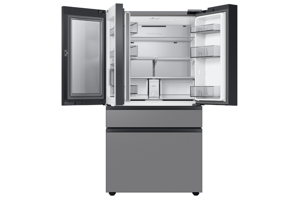 36" Samsung 22.8 Cu. Ft. Bespoke 4-door French Door Refrigerator With Beverage Center - RF23BB8600QLAA