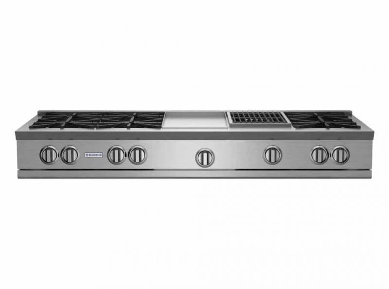 60" BlueStar RNB Natural Gas Rangetop with Griddle & Charbroiler - RGTNB606GCBV2
