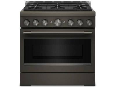 36" KitchenAid 6 Burner Commercial-Style Gas Range - KFGS936SBE