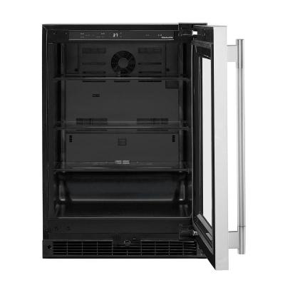 24" KitchenAid Undercounter Refrigerator with Glass Door - KURR324SSB