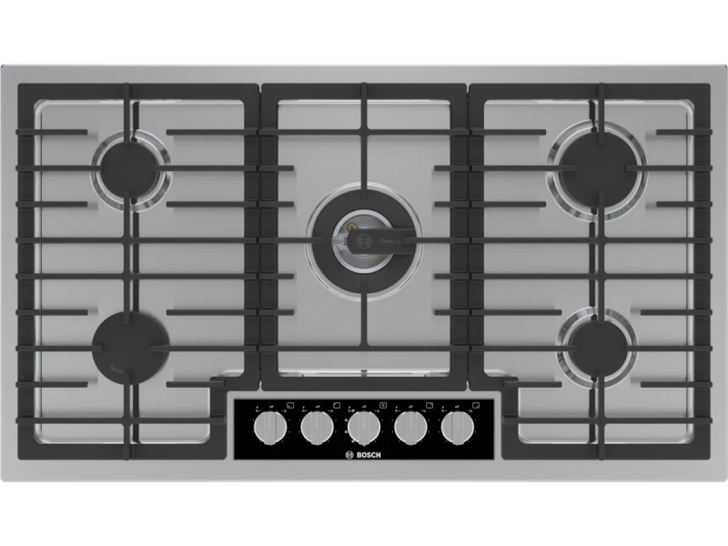 36" Bosch Benchmark 5 Burners Gas Cooktop in Stainless steel - NGMP659UC