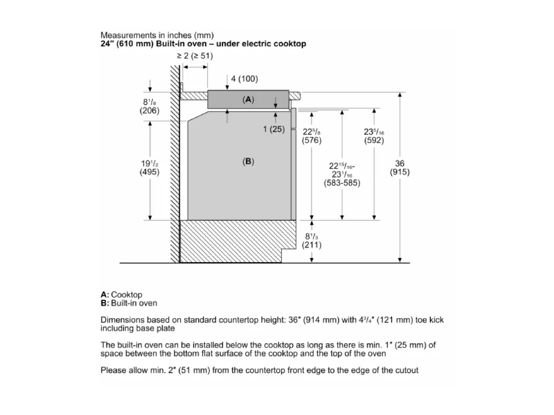 23" Bosch 500 Series Electric Cooktop With Black Frameless - NEM5466UC